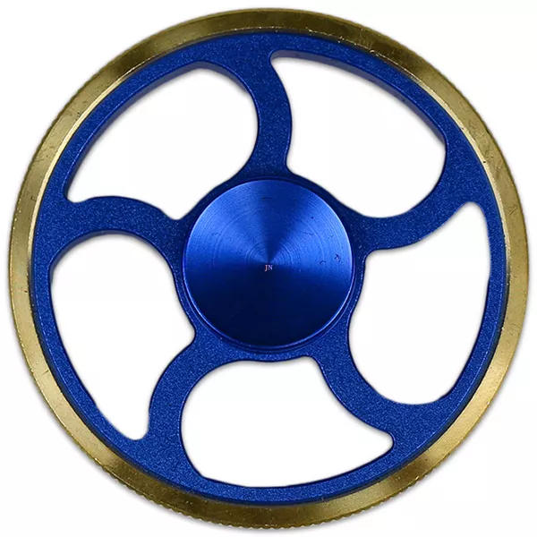 Fidget Spinner fém pörgettyű - kormánykerék - kék színű