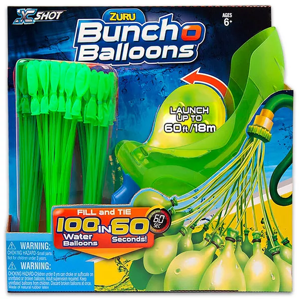 Zuru: 100 buc. baloane cu apă şi lansator - diferite.