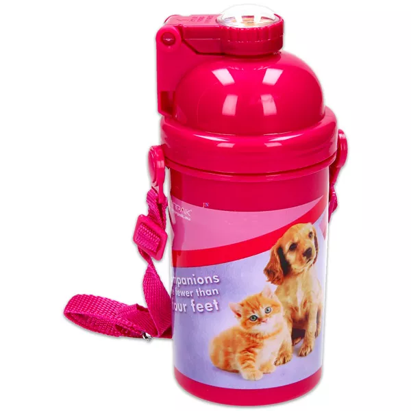 Design Pisică şi câine: sticlă pentru apă - 500 ml