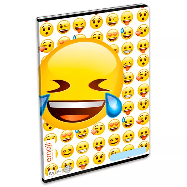 Emoji: négyzetrácsos füzet - A4, 87-32