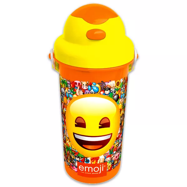 Emoji: Smile műanyag kulacs - 500 ml