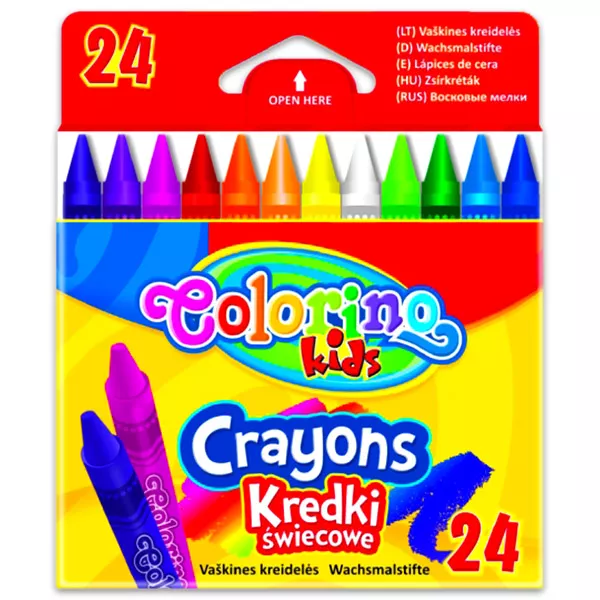 Colorino Kids: 24 darabos zsírkrétaszett