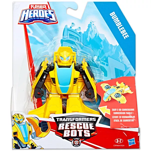 PlaySkool Heroes: Transformers Bumblebee repülő figura - 12 cm, sárga