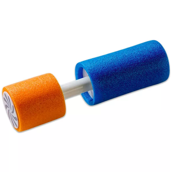 Szivacs vízipisztoly - 18 cm, narancssárga-kék