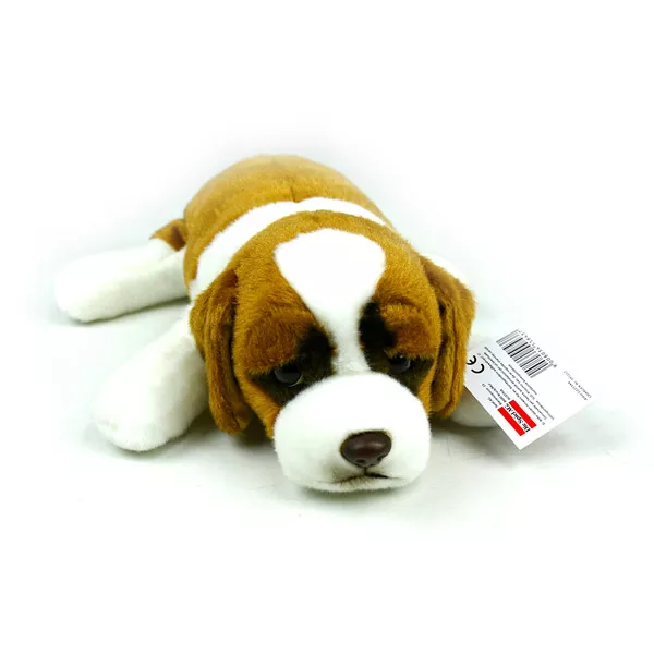 Câine figurină de pluş, versiunea culcat - 20 cm, diferite 