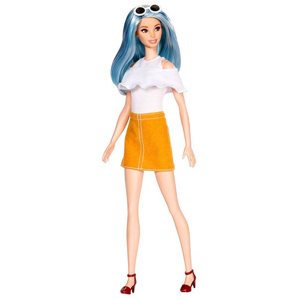juice provoke go to work Barbie Fashionistas: păpuşă Barbie cu păr albastru şi ochelari de soare -  Tulli.ro