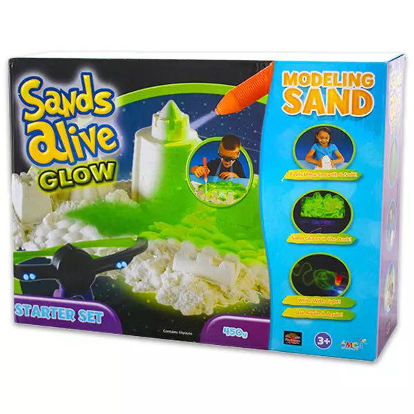 Sands Alive: világító kezdő kinetikus homok készlet