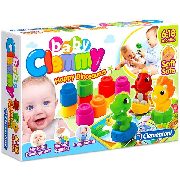 Clemmy Baby: boldog dínók építőkockák