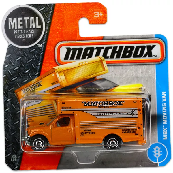 Matchbox: MBX Moving Van kisautó - narancssárga