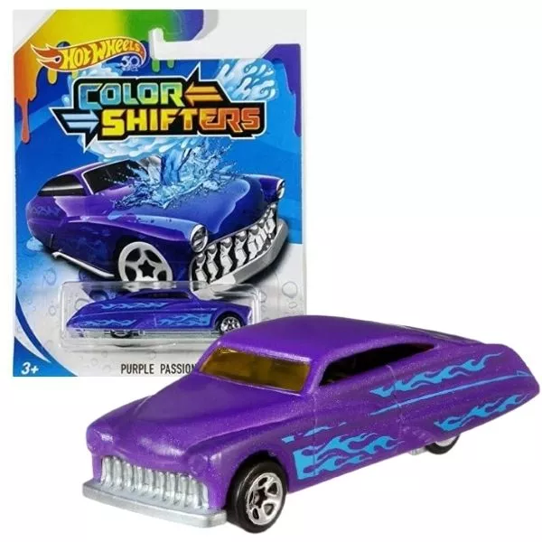 Hot Wheels City: Culori schimbătoare - Maşinuţă Purple Passion