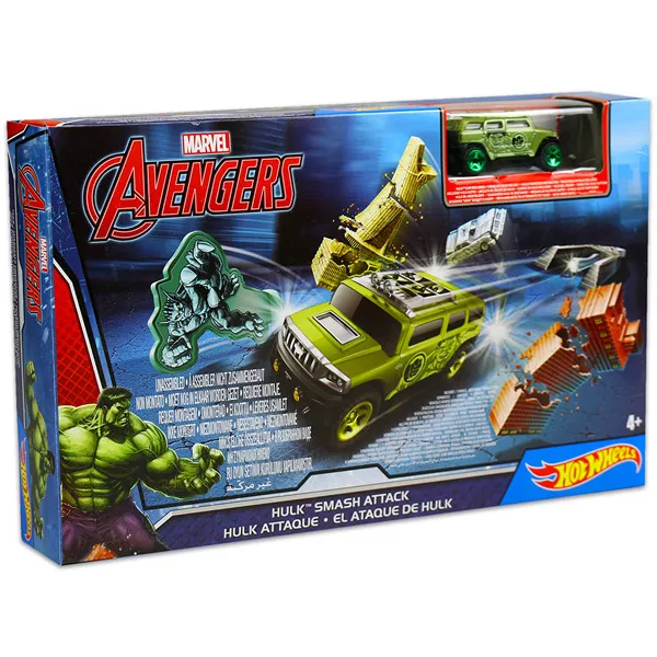Hot Wheels: Marvel - Hulk zúzógép pálya