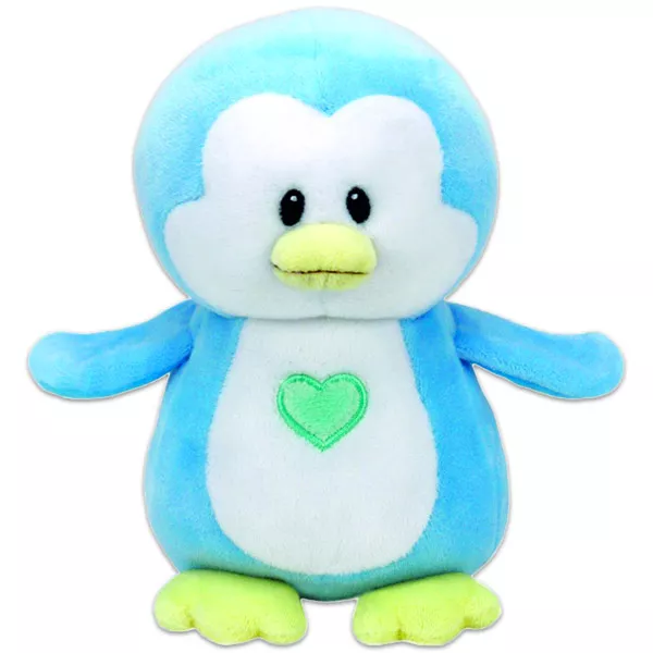 BABY TY: Twinkles pingvin plüssfigura - 15 cm, kék