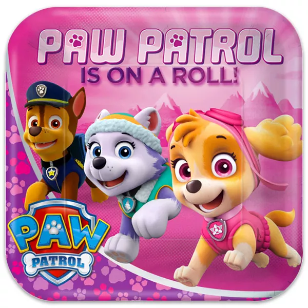 Paw Patrol: farfurie carton fetişcană - 8 buc.