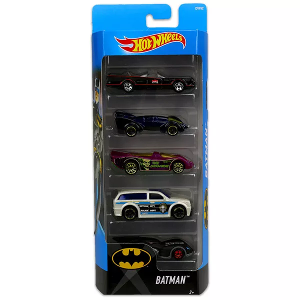 Hot Wheels: 5 darabos kisautó készlet - Batman