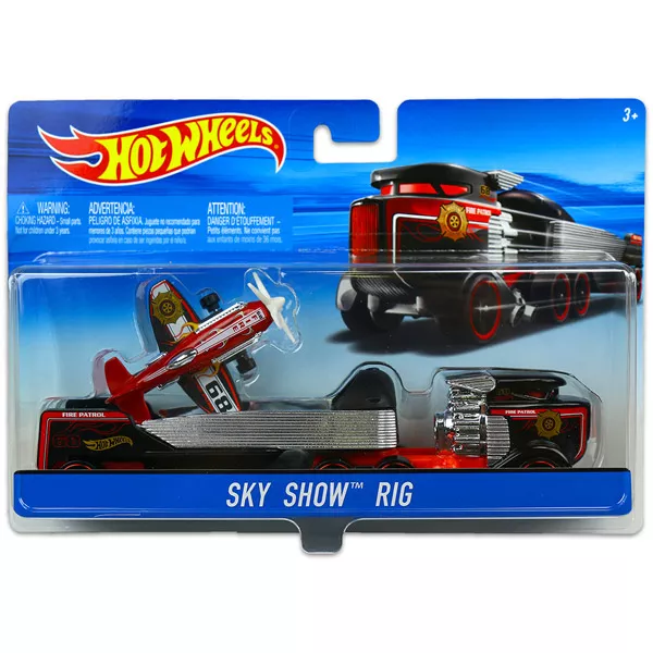 Hot Wheels City: Sky Show Rig repülőszállító kamion