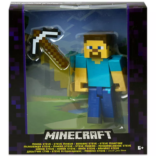 Minecraft: Bányász Steve figura