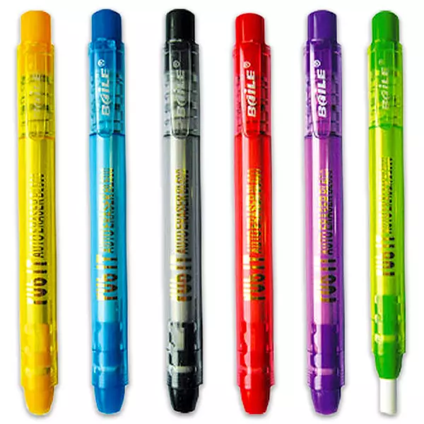 Creion radieră - diferite culori