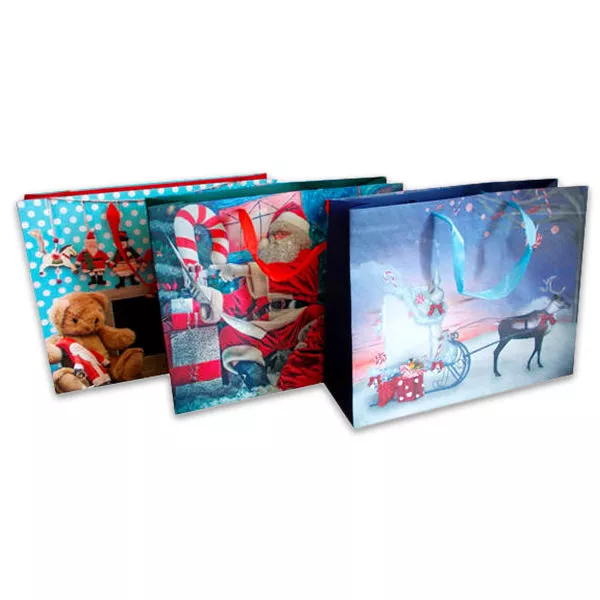 Nifty Gift pungă cadou de crăciun - 39 x 31 x 12 cm, diferite