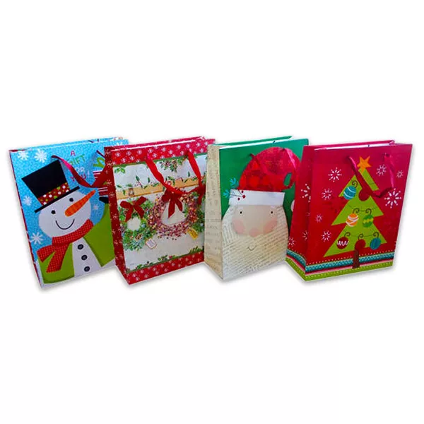 Nifty Gift pungă cadou de crăciun - 32 x 26 x 10 cm, diferite