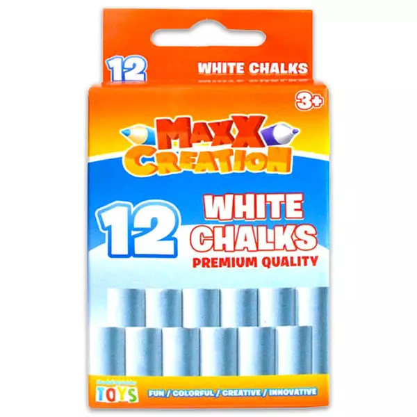 MaxxCreation: 12 darabos táblakréta - fehér