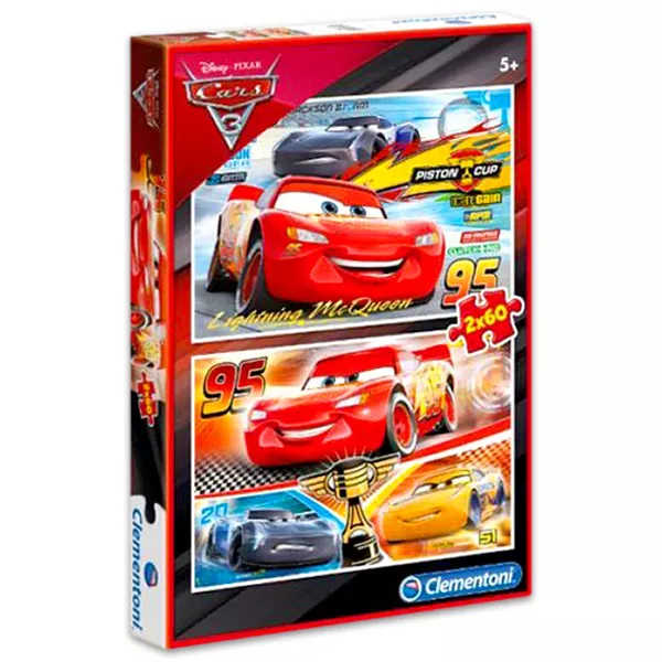 Clementoni Cars 3: puzzle 2-în-1