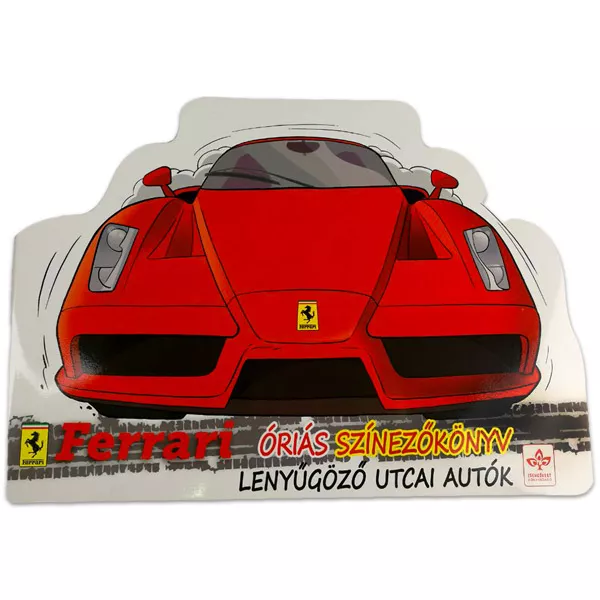 Maşini de stradă uimitoare - Ferrari carte uriaş de colorat 