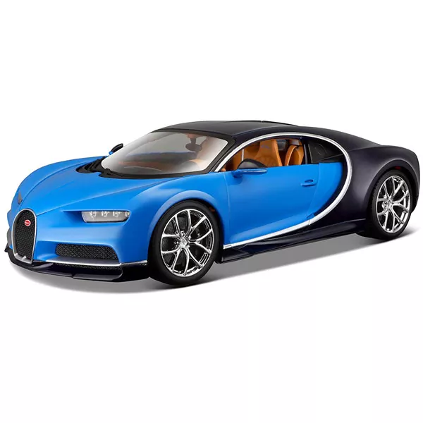 Bburago: utcai autók 1:43 - Bugatti Chiron, kék-fekete
