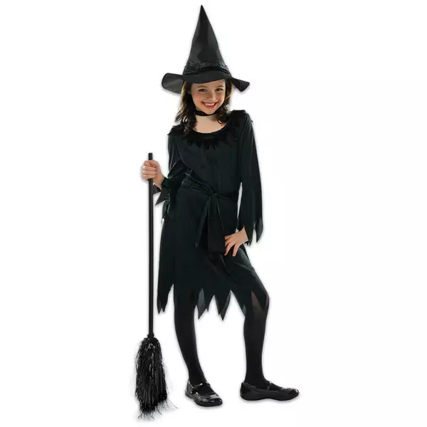 Costum Vrăjitoare negru - 134 cm, 8-10 ani
