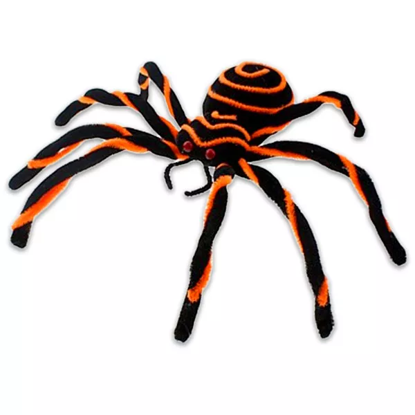 Pók dekoráció, fekete - narancssárga 