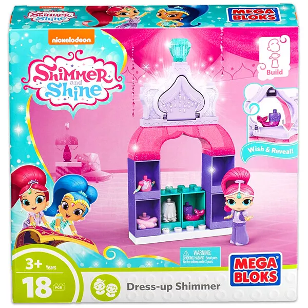Mega Bloks: Shimmer és Shine gardrób játékszett - Shimmer