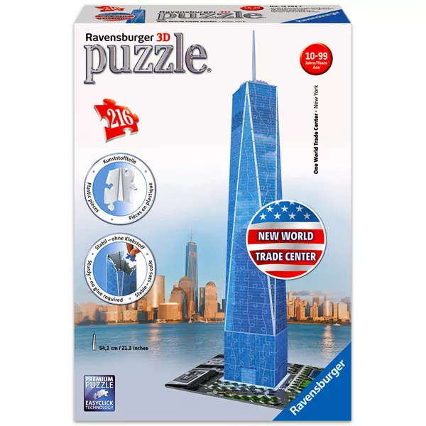 Ravensburger: az új World Trade Center 216 darabos 3D puzzle