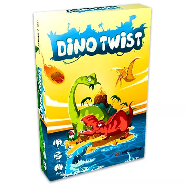 Dino Twist joc de societate cu instrucţiuni în lb. maghiară