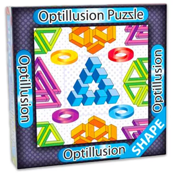 3D Optillúzió forma kirakó puzzle