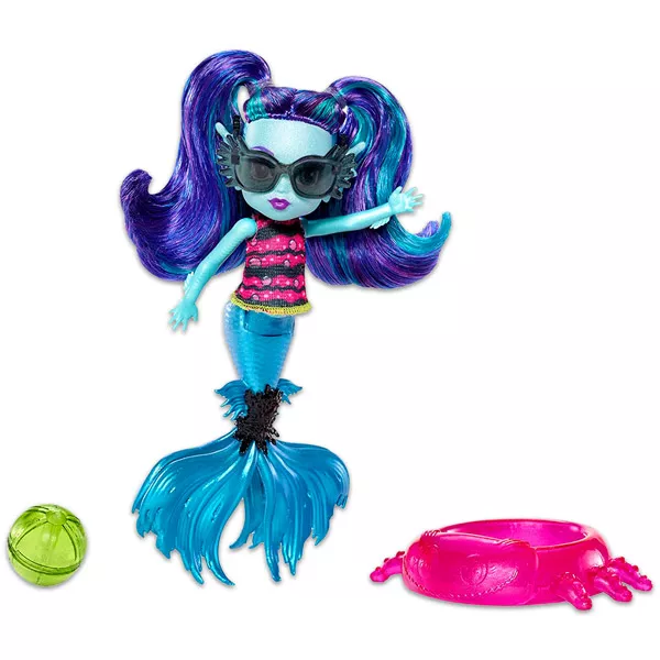 Monster High: Lagoona Blue Szörnycsalád - Ebbie Blue baba - 15 cm