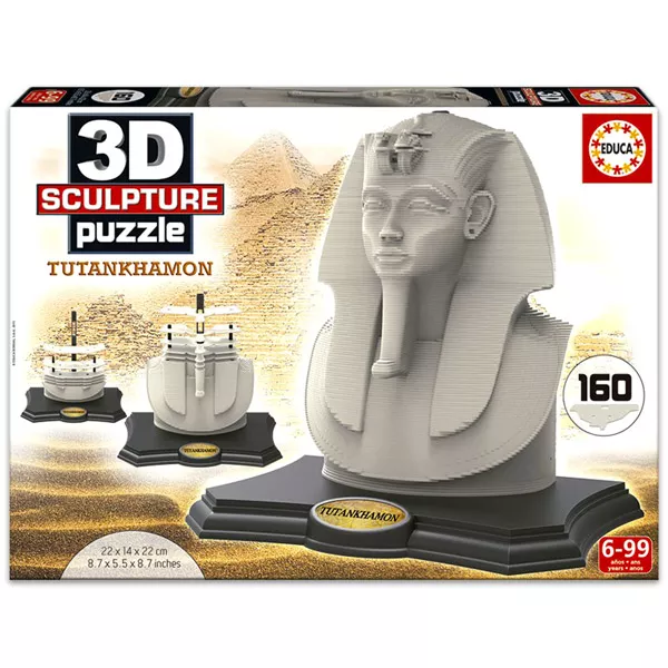 Tutankhamon 3D puzzle szobor