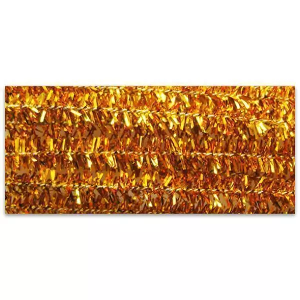 Zsenília drót 10 darabos csomag - 30 cm, arany színű