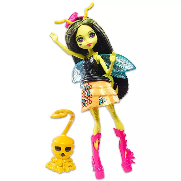 Monster High: Garden Ghouls Winged Critters - Păpuşa Beetrice, albina