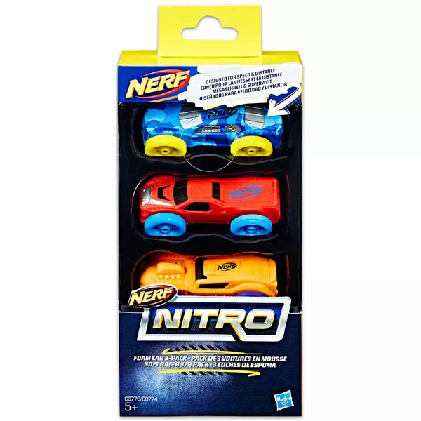 Nerf Nitro: set cu 3 maşinuţe - diferite