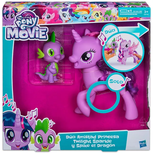 My Little Pony: The Movie - Figurina Prinţesa Twilight Sparkle şi dragonul Spike