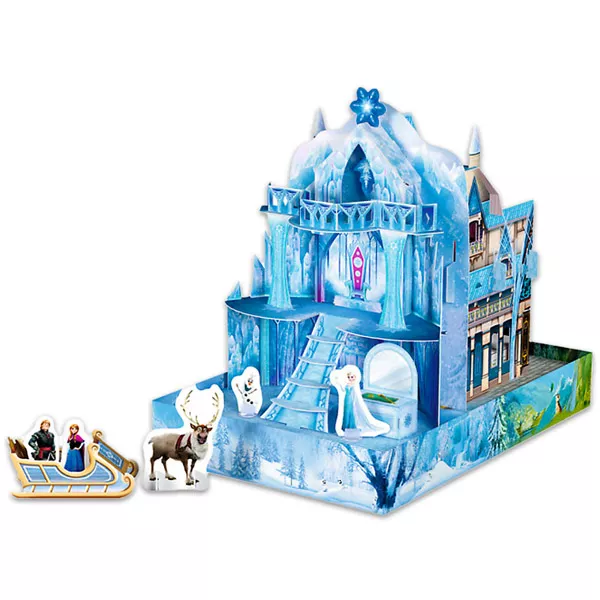 Prinţesele Disney: Frozen Palatul prinţeselor Elsa şi Anna set de joacă 3D