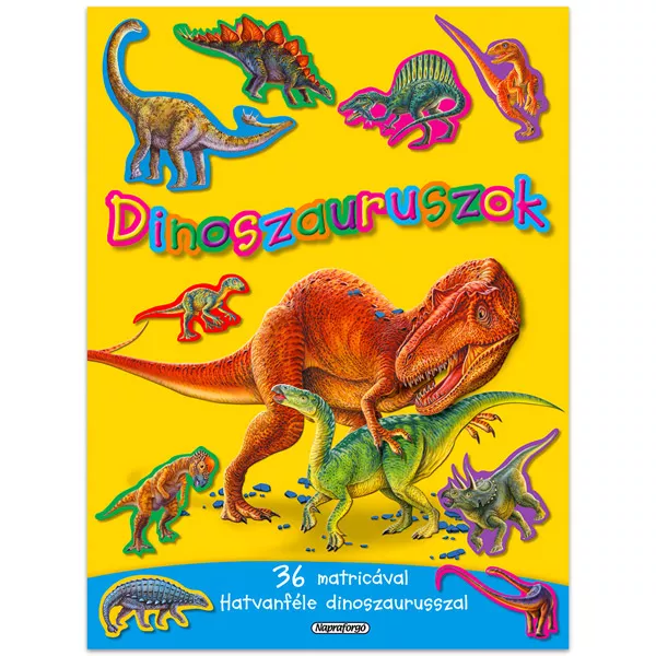 Napraforgó: dinoszauruszok matricás füzet