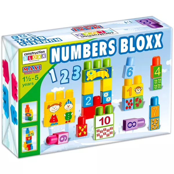 Maxi Blocks: Játszva tanulok számolni - építőjáték, 34 darabos