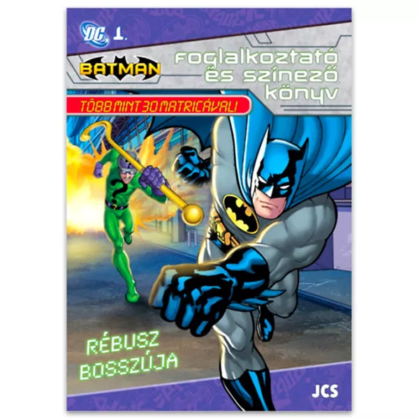 DC Batman: Rébusz bosszúja foglalkoztató és színező könyv matricákkal