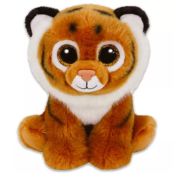 TY Beanie Babies: Tiggs tigris plüssfigura - 15 cm, barna