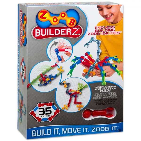 ZOOB: BuilderZ cu 35 piese - joc de construcţie
