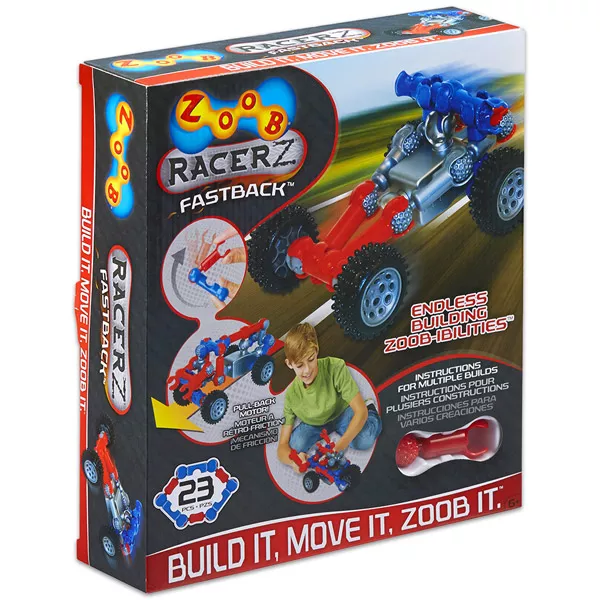 ZOOB: Fastback lendkerekes autóépítő játék