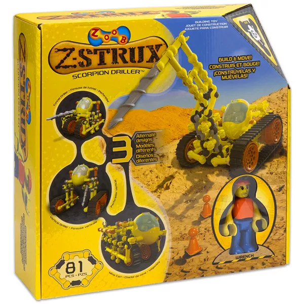 ZOOB: Z-STRUX lánctalpas munkagépek építőjáték