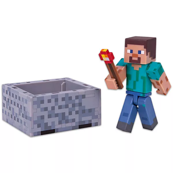 Minecraft: Figurină Steve cu Minecraft