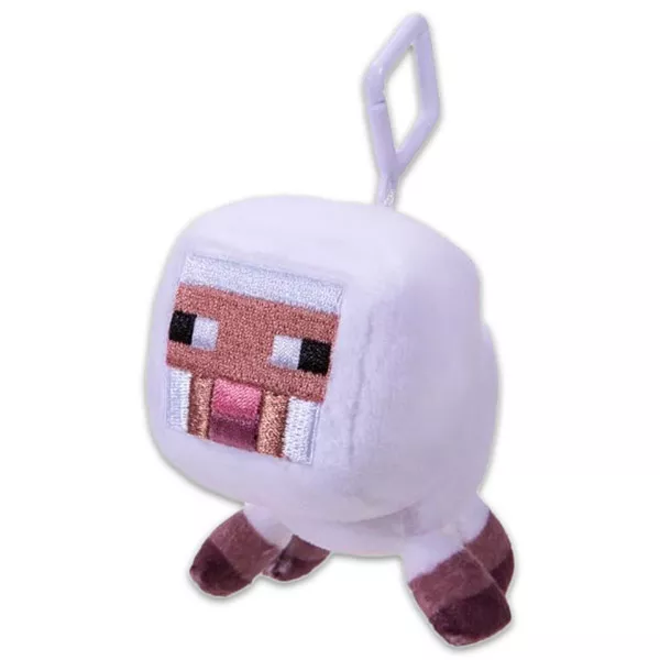 Minecraft: bárány kulcstartó plüssfigura - fehér