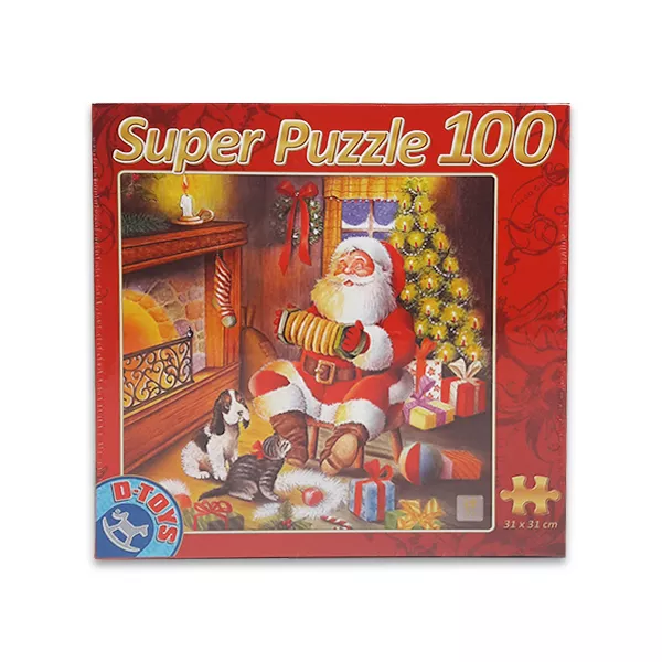 Crăciunul puzzle cu 100 piese - patru feluri